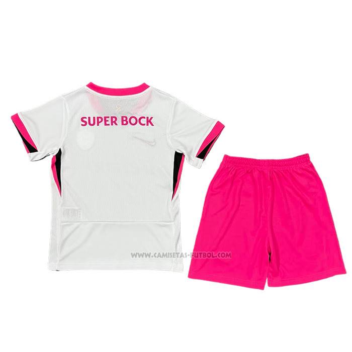 Camiseta Sporting Special Nino 2025-2026 Blanco Rosa